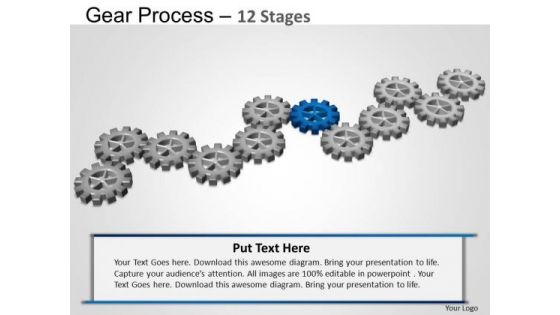 PowerPoint Template Sales Gears Process Ppt Slides