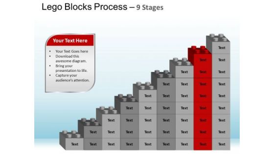 PowerPoint Template Sales Lego Blocks Ppt Slide