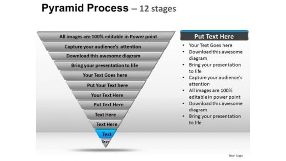 PowerPoint Template Sales Pyramid Process Ppt Slide