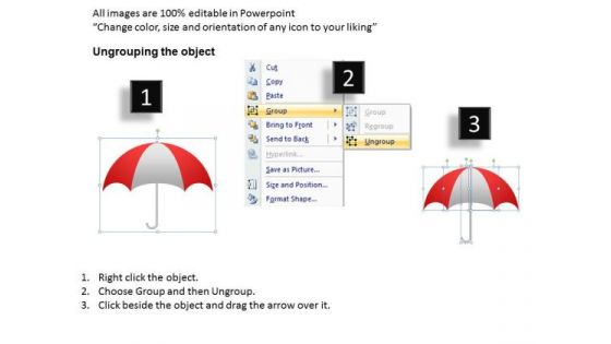 PowerPoint Template Sales Umbrella Chart Ppt Designs