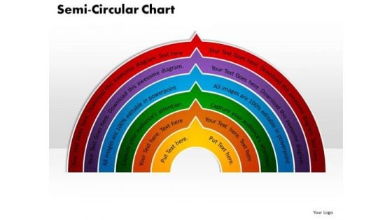 PowerPoint Template Semi Circular Chart Business Ppt Theme