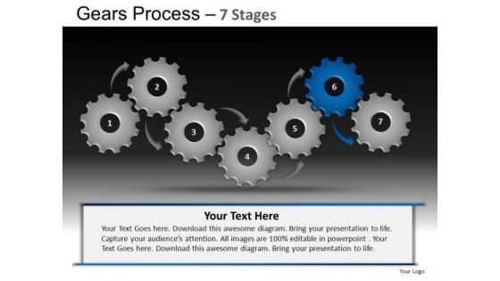 PowerPoint Template Strategy Gears Process Ppt Theme