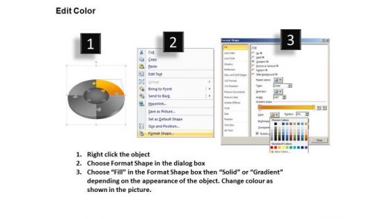 PowerPoint Template Strategy Jigsaw Pie Chart Ppt Slide