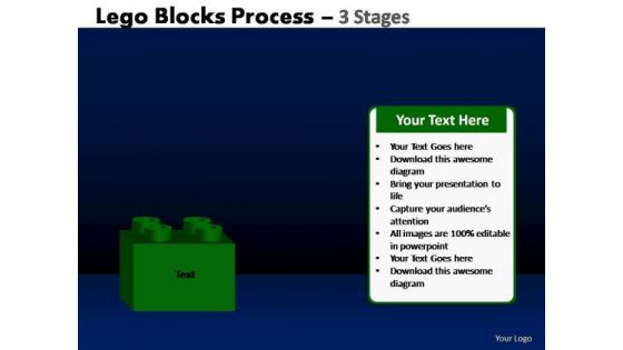 PowerPoint Template Strategy Lego Blocks Ppt Design Slides