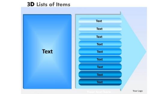 PowerPoint Template Strategy Lists Of Items Ppt Layouts