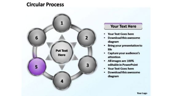 PowerPoint Template Strategy Six Elements Ppt Presentation