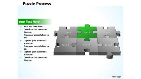 PowerPoint Template Success 3d Puzzle Process Ppt Slides