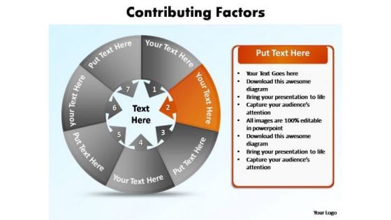 PowerPoint Template Success Contributing Factors Ppt Slides