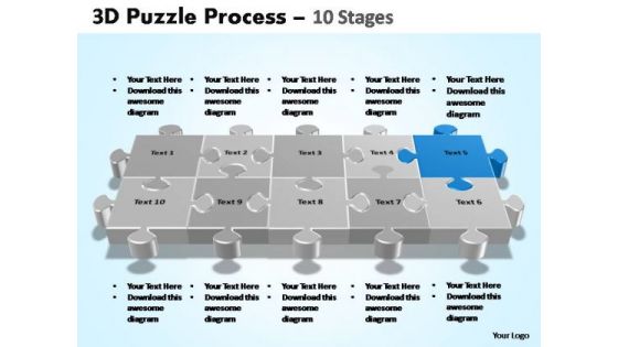 PowerPoint Template Success Puzzle Process Ppt Backgrounds