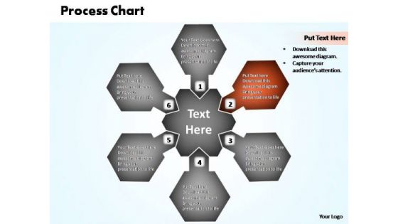 PowerPoint Template Teamwork Business Process Chart Ppt Process