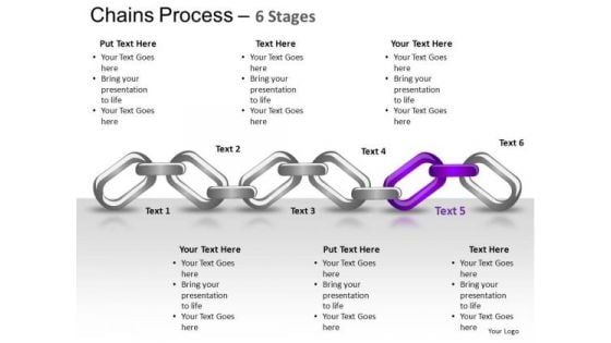 PowerPoint Template Teamwork Chains Process Ppt Template