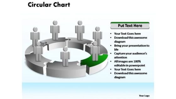 PowerPoint Template Teamwork Circular Ppt Slide