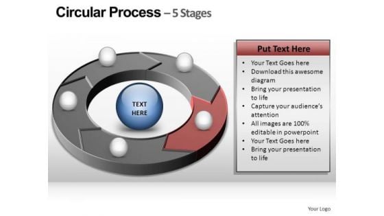 PowerPoint Template Teamwork Circular Ppt Template