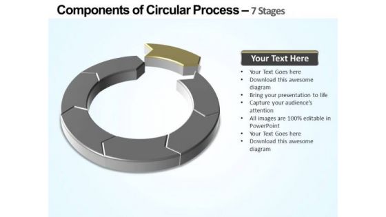 PowerPoint Template Teamwork Components Of Circular Ppt Theme