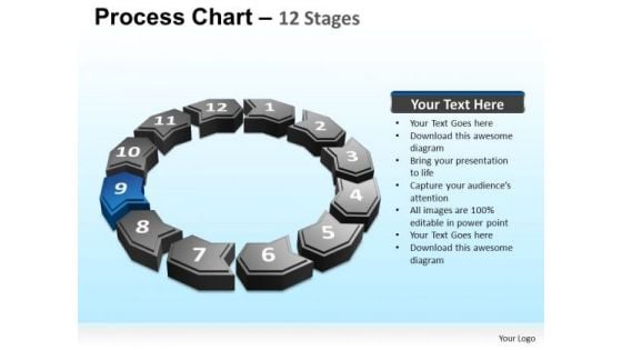 PowerPoint Template Teamwork Cyclical Process Ppt Design