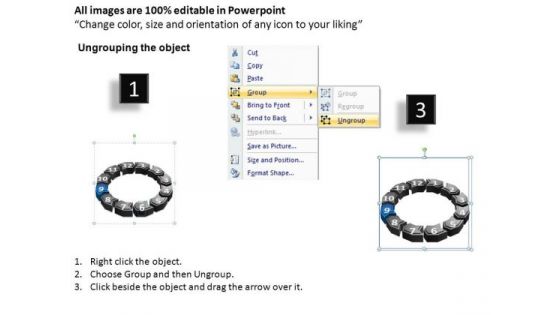 PowerPoint Template Teamwork Cyclical Process Ppt Design