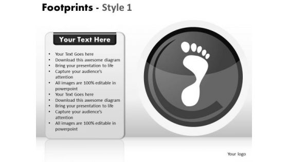 PowerPoint Template Teamwork Footprints Ppt Design