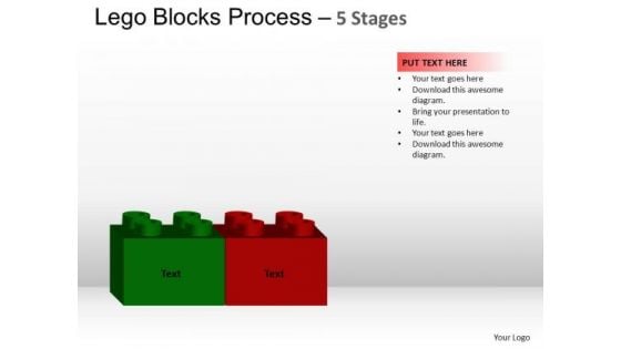 PowerPoint Template Teamwork Lego Blocks Ppt Themes