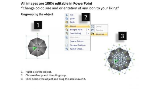 PowerPoint Template Teamwork Quadrant Diagram Ppt Backgrounds