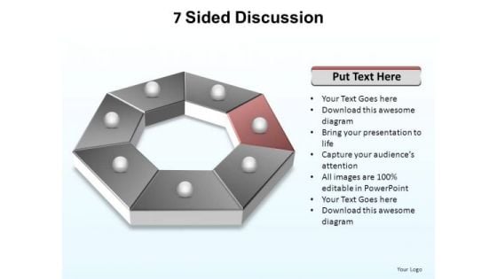 PowerPoint Template Teamwork Sided Discussion Ppt Backgrounds