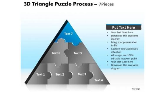 PowerPoint Template Teamwork Triangle Puzzle Ppt Designs