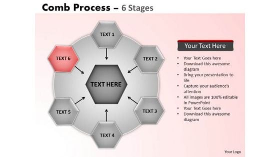 PowerPoint Template Teamwork Wheel And Spoke Process Ppt Template