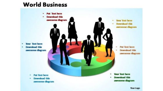 PowerPoint Template Teamwork World Business Ppt Slides