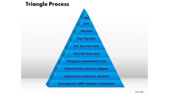 PowerPoint Template Triangle Process Success Ppt Presentation