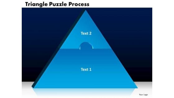 PowerPoint Template Triangle Puzzle Process Business Ppt Slides