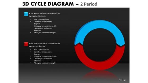 PowerPoint Templates 2 Period Cycle Diagram Ppt Slides