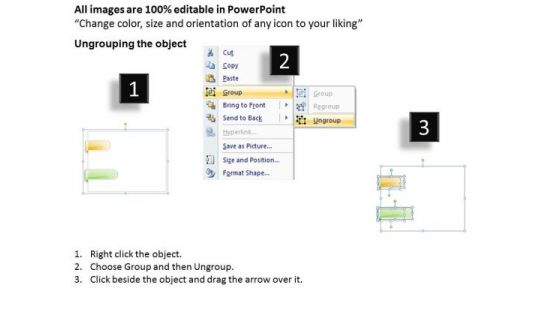 PowerPoint Templates Arrows 2 Steps Activuty Diagram