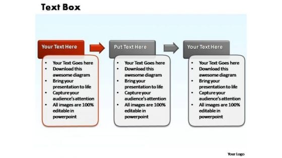 PowerPoint Templates Business 3 Steps Text Box Ppt Designs