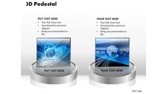 PowerPoint Templates Business 3d Pedestal Ppt Themes