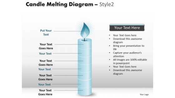 PowerPoint Templates Business Candle Melting Ppt Themes