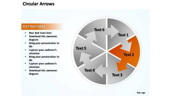 PowerPoint Templates Business Circular Arrows Pointer Ppt Slides