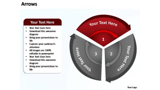 PowerPoint Templates Business Circular Curved Procedure Ppt Designs