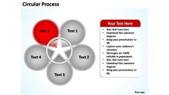 PowerPoint Templates Business Circular Process Flow Ppt Slide