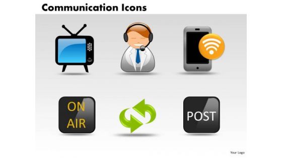 PowerPoint Templates Business Communication Icons Ppt Slides