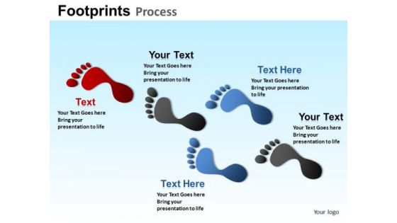 PowerPoint Templates Business Competition Footprints Process Ppt Designs