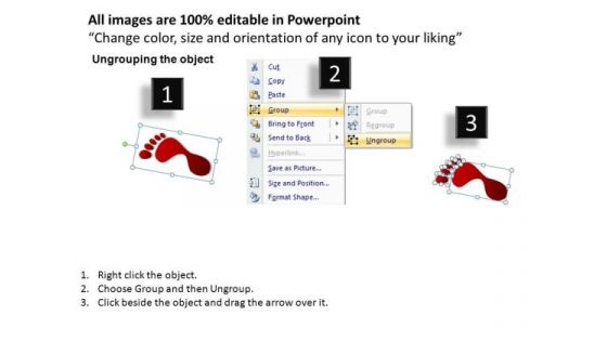 PowerPoint Templates Business Competition Footprints Process Ppt Designs