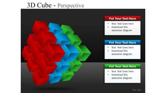 PowerPoint Templates Business Cube Diagram Slides