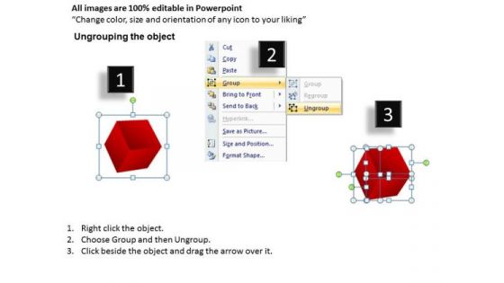 PowerPoint Templates Business Cube Diagram Slides