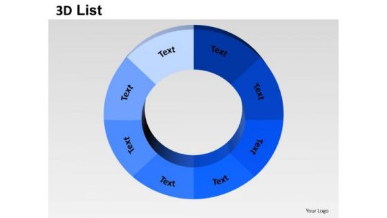 PowerPoint Templates Business Donut Pie Chart Ppt Process