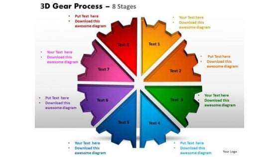 PowerPoint Templates Business Gear Process Ppt Process