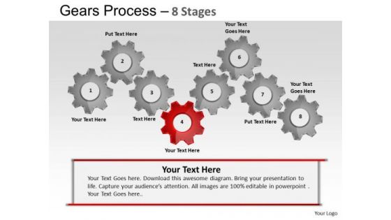 PowerPoint Templates Business Gears Process Ppt Slide