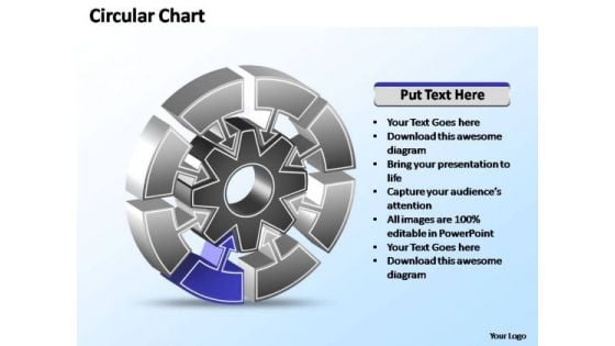 PowerPoint Templates Business Interconnected Circular Chart Ppt Slide