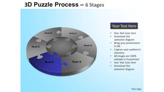 PowerPoint Templates Business Jigsaw Pie Chart Ppt Presentation