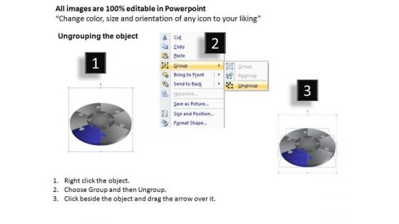 PowerPoint Templates Business Jigsaw Pie Chart Ppt Presentation