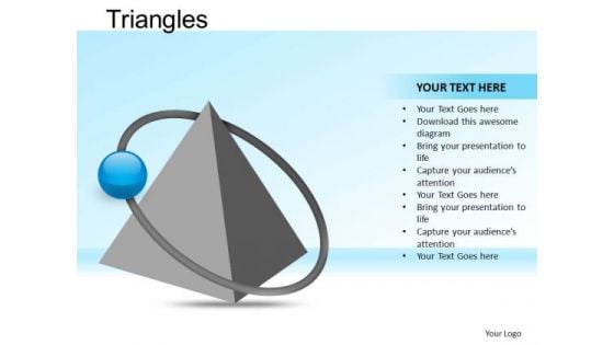 PowerPoint Templates Business Leadership Pyramid Triangles Ppt Presentation