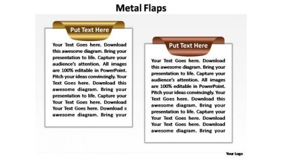 PowerPoint Templates Business Metal Flaps Ppt Designs